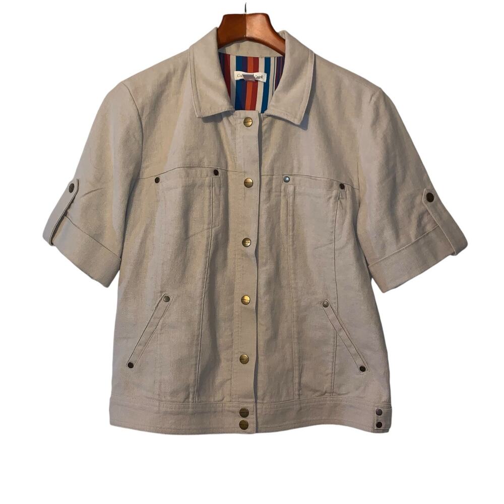 Coldwater Creek Linen Jacket size 14